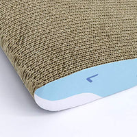 MSBC - Rascador de gato con gato, gato, almohadilla de reciclaje de corrugado, rascador de gato, cama de larga duración reversible - BESTMASCOTA.COM