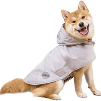 Chubasquero para perros de Nourse Chowsining para perros medianos, grandes y con capucha, para perro, poncho de lluvia, impermeables, color azul y gris - BESTMASCOTA.COM