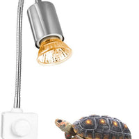 Decdeal 25 W 360 ° lámpara de calefacción, lámparas de calefacción y soporte de lámpara para reptiles acuario tortuga, lagarto, serpiente - BESTMASCOTA.COM