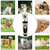 Ceenwes Dog Clippers Low Noise Pet Clippers Rechargeable Dog Trimmer Cordless Pet Grooming Tool Professional Dog Hair Trimmer with Comb Guides Scissors Nail Kits for Dogs Cats & Other