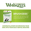 Whimzees Natural Grain Free Dental Dog Treats, Brushzees - BESTMASCOTA.COM