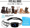 FIG TRADERS Collar de corteza para perro 2019 con pantalla LED, 7 niveles de sensibilidad e intensidad ajustables, dos modos anti ladridos recargables/resistente a la lluvia, sin ladridos para razas medianas y grandes - BESTMASCOTA.COM