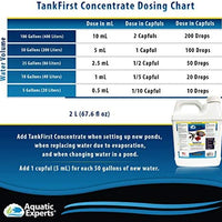 TankFirst Acondicionador de agua completo para acuario, acondicionador de agua para peces, elimina instantáneamente el cloro, cloraminas, amoniaco y nitritos de los tanques de pescado - BESTMASCOTA.COM