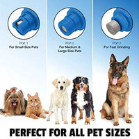 Ruff 'n Ruffus - Molinillo de uñas para gatos y perros, lima de uñas eléctrica para mascotas + 3 bonos gratis | Rueda de molienda, tijeras y bolsa de almacenamiento, silencioso, inalámbrico - BESTMASCOTA.COM