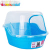 Caja de arena cubierta Petphabet, jumbo con capucha para gatos con capacidad para dos gatos pequeños simultáneamente, extra grande - BESTMASCOTA.COM