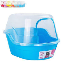 Caja de arena cubierta Petphabet, jumbo con capucha para gatos con capacidad para dos gatos pequeños simultáneamente, extra grande - BESTMASCOTA.COM