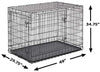 Jaula para perros Midwest Homes for Pets Ultima Pro, serie profesional, resistente, puerta doble extrafuerte, plegable, con panel divisor, bases para proteger el suelo, bandeja de plástico a prueba de fugas - BESTMASCOTA.COM