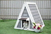 Petsfit - Casa de gato triangular para exteriores con puerta de escape para todos los gatos - BESTMASCOTA.COM