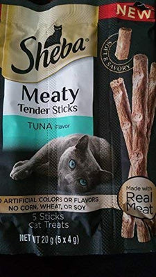 Sheba Meaty Tender Sticks Atún Sabor – 5 impugnable de incienso (3 unidades) - BESTMASCOTA.COM