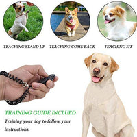 D-buy - Juego de entrenamiento para perros 4 en 1, para entrenamiento de cachorros, bolsa de entrenamiento para perros, silbato de perro, timbre de perro, clicker, regalo ideal para los propietarios de mascotas por primera vez, entrenar a los dueños de pe - BESTMASCOTA.COM