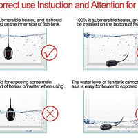 Freesea - Calentador sumergible para acuario (50 W, 75 W, 100 W) con pantalla LED de temperatura - BESTMASCOTA.COM