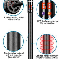 Calentador de acuario, calentador sumergible para tanque de peces con sistema de termostato de tubo de titanio, juego digital LED y mando a distancia para tanque de 50-80 galones - BESTMASCOTA.COM