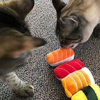 munchiecat Sushi juguetes para gatos y gatitos, gato orgánico, regalo único para amantes de los gatos, hecho con materiales no tóxicos, seguros, aptos para mascotas - BESTMASCOTA.COM