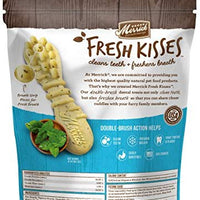 Merrick Fresh Kisses Double-Brush Mint Breath Strips Grain Free Dental Dog Treats - BESTMASCOTA.COM