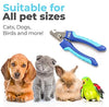 Cortaúñas para perros y gatos de CleanHouse, con protección de seguridad para mascotas y cerradura, acero inoxidable, muy fácil de usar, el mejor cortauñas para mascotas para animales. Tamaño pequeño y grande. - BESTMASCOTA.COM