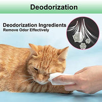 Toallitas desodorizantes hipoalergénicas para mascotas con fragancia, orgánicas naturales y antibacterianas para la limpieza de los ojos de la cara, las orejas, las patas de los dientes, 100 unidades por paquete - BESTMASCOTA.COM