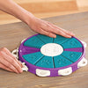 Nina Ottosson Dog Twister Advanced Dog Puzzle Toy - El estimulante juego de dispensación de dulces para cajas de juguetes de perros inteligentes, OS, Púrpura - BESTMASCOTA.COM