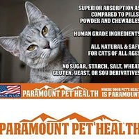 Paramount mascota salud líquido Glucosamina para gatos | Gato cadera y suplemento líquido las articulaciones con glucosamina condroitina MSM y taurina | Fabricado en EE. UU. - BESTMASCOTA.COM