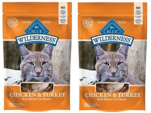 Azul Buffalo Wilderness Grain Free Cat Treats la (pollo y Turquía 4 oz - BESTMASCOTA.COM