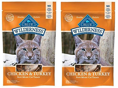 Azul Buffalo Wilderness Grain Free Cat Treats la (pollo y Turquía 4 oz - BESTMASCOTA.COM