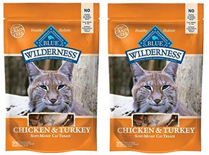 Azul Buffalo Wilderness Grain Free Cat Treats la (pollo y Turquía 4 oz - BESTMASCOTA.COM