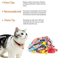 UFBemo - Collar para gato con correa ajustable con hebilla de seguridad y collar de nailon resistente, cuello de 9 a 13 pulgadas - BESTMASCOTA.COM
