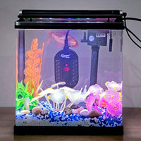 Hygger Mini calentador sumergible para acuario, 50 W, 100 W, LED ajustable, pantalla digital de temperatura, pequeño calentador de tanque para tortuga, Betta, peces, calentador de agua con protección - BESTMASCOTA.COM