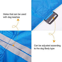 Chubasquero para perros de Nourse Chowsining para perros medianos, grandes y con capucha, para perro, poncho de lluvia, impermeables, color azul y gris - BESTMASCOTA.COM