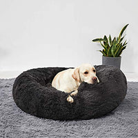 Cama redonda para perro ANWA, tamaño mediano, lavable, cama para perros pequeños, cama para perros de felpa - BESTMASCOTA.COM