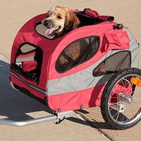 PetSafe Solvit HoundAbout Pet Bicycle Trailer For Dogs and Cats, Aluminum Frame, Medium and Large - BESTMASCOTA.COM