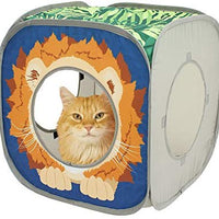 Kitty City Jungle Cat Cube Combo, Cubo plegable para gato, cama para gato, túnel, juguetes para gatos - BESTMASCOTA.COM