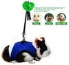 PERSUPER - Arnés de malla suave para mascotas pequeño con campana segura, sin tiro, cómodo chaleco acolchado de nailon duradero y correa ajustable para todas las estaciones para ratas, Iguana, hámster, dragón barbudo - BESTMASCOTA.COM