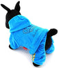 SMALLLEE_Lucky_STOE Pet Clothes Small Dog Cat Velvet Crown Jumpsuit Coat Hooide Pajamas Tracksuit - BESTMASCOTA.COM