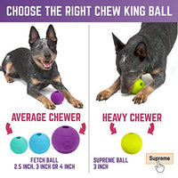 Pelotas de juguete para perros de Chew King, extremadamente duraderas, colección de juguetes Fetch, se adapta a lanzadores de pelotas - BESTMASCOTA.COM