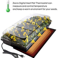 Zacro - Termostato digital para esterilla de calor de reptiles, para germinación de semillas, 41-108 °F, 1 unidad, color negro - BESTMASCOTA.COM