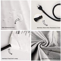 Toozey Almohadilla de calentamiento para mascotas, con temporizador, ajustable, impermeable, para gatos y perros con cable resistente a la masticación, almohadillas eléctricas para perros y gatos - BESTMASCOTA.COM