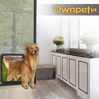 OWNPETS Puerta de pantalla para mascotas, pantalla magnética con cierre automático, puerta negra para puerta pequeña de perro y gato S: 8.0 x 10.0 x 0.3 in/L: 12.0 x 14.0 x 0.4 in - BESTMASCOTA.COM