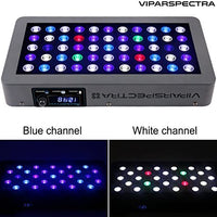 VIPARSPECTRA Control de temporizador regulable 165W 300W LED Luz de Acuario Espectro Completo para Crecimiento Coral Reef Marine Fish Tank LPS/SPS - BESTMASCOTA.COM