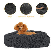 AutoWT - Cama para perro, cama de donut para perro, cama para gato, nido de peluche suave, cojín para gato con esponja, parte inferior antideslizante para mascotas pequeñas y medianas, para dormir en el interior, lavable a máquina - BESTMASCOTA.COM