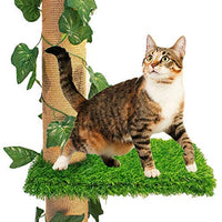 Downtown Pet Supply - Árbol y ejercitador interactivo de lujo para gatos rascadores y postes de sisal para gatito, juguetes interactivos para gatos (regular, premium, gigante, alto de 4 niveles de rasguño) - BESTMASCOTA.COM