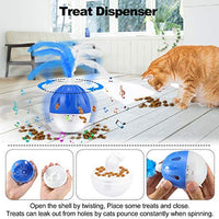 Juguete interactivo para gatos WINGPET, juguete electrónico para ejercicio de gatito, juguete inteligente para gatos con luz LED, juguete giratorio para gatos, juguete para perseguir gatos, juguete con sonido Chirp - BESTMASCOTA.COM