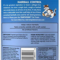 TEMPTATIONS Hairball Control Cat Treats, Chicken Flavor - BESTMASCOTA.COM