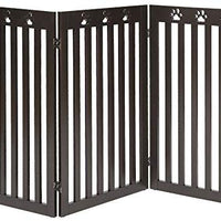 Puerta para perro unipaws con diseño de Paw Deco para montaje libre de mascotas, estructura de madera robusta puerta de bebé, diseño plegable para uso en interiores - BESTMASCOTA.COM