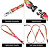 Azuza Arnés y Correa para gato para caminar, a prueba de escape, lindas piñas en color brillante, suave y ajustable arnés para gatos - BESTMASCOTA.COM