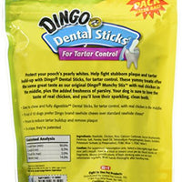 Dingo Tartar and Breath palillos dentales para todos los perros, fabricado con pollo dental perro masticar - BESTMASCOTA.COM