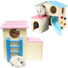 Kathson Hámster House Hideout Hut Rat Hideaway - Juguetes de ejercicio para animales pequeños como hámster enano y ratón - BESTMASCOTA.COM