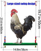 GABraden - Columpio de pollo natural esmerilado de madera colorida para gallinas, hecho a mano, juguete para pájaros, loros, gallinas, guacamayos, accesorios para gallineros - BESTMASCOTA.COM