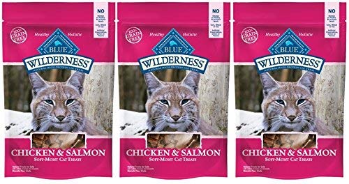 Blue Buffalo Wilderness última intervensión de frijoles gato pollo y salmón 3 paquetes - BESTMASCOTA.COM