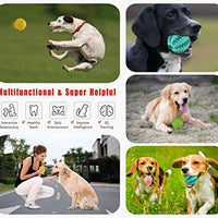 Idepet Pelota de juguete para perro, no tóxica, resistente a mordidas, pelota de juguete para mascotas, perros, cachorros, gatos, alimentador de comida para mascotas, masticar, limpieza de dientes, juego de pelotas de ejercicio, 2 unidades, azul y verde - BESTMASCOTA.COM