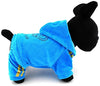 SMALLLEE_Lucky_STOE Pet Clothes Small Dog Cat Velvet Crown Jumpsuit Coat Hooide Pajamas Tracksuit - BESTMASCOTA.COM